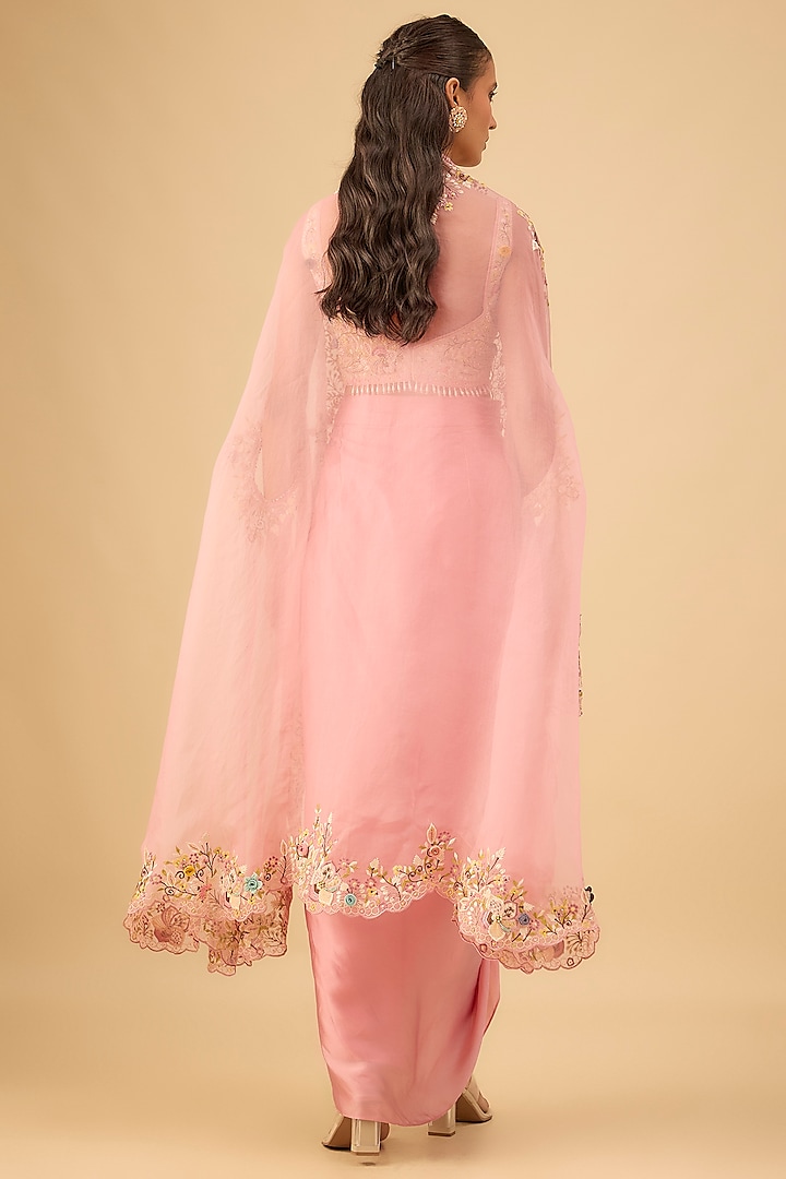 Pink Satin Draped Skirt Set
by Niti Bothra at Pernia's Pop Up Shop