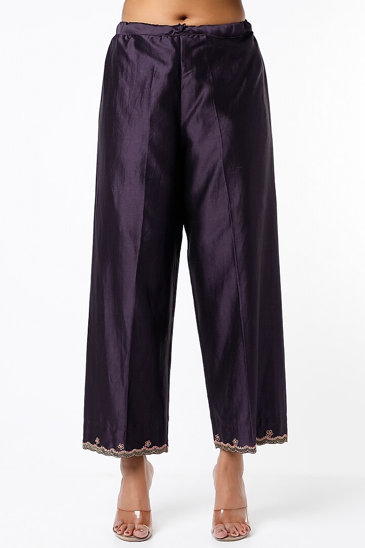 Purple Zardosi Kurta Set by Niti Bothra at Pernia's Pop Up Shop