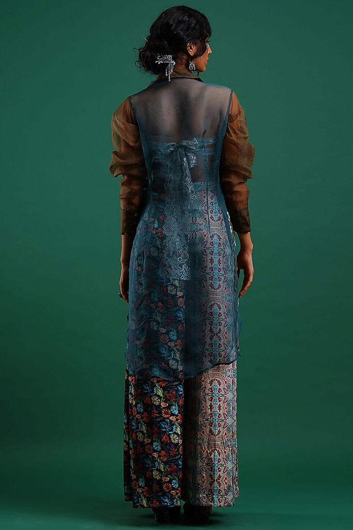 Olive Embroidered Shirt by Nidhi Yasha at Pernia's Pop Up Shop