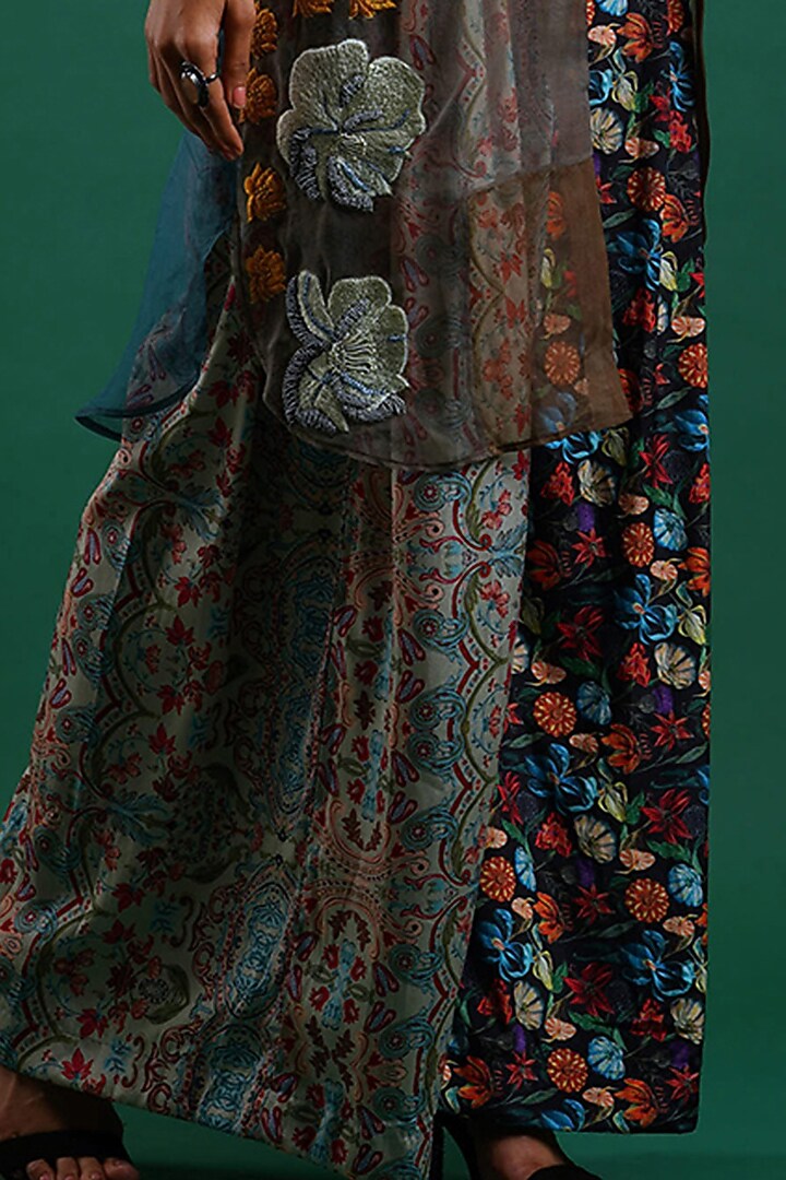 Olive Embroidered Shirt by Nidhi Yasha at Pernia's Pop Up Shop
