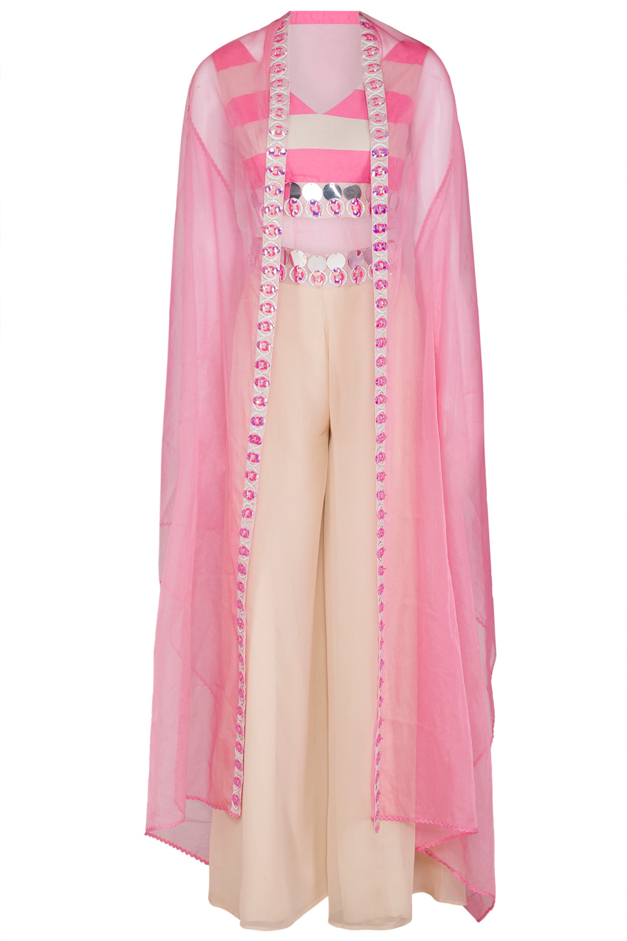 embellished cape jacket