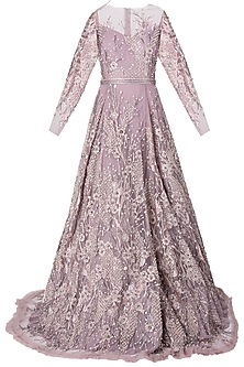 Rose pink embroidered gown available only at Pernia's Pop Up Shop. 2024