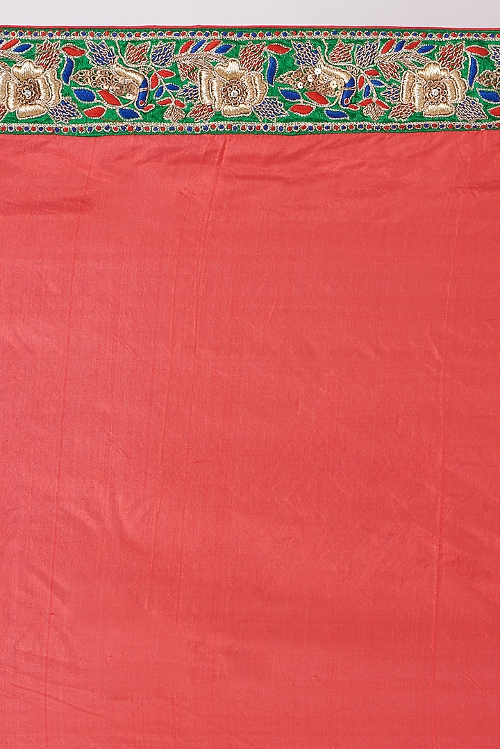 Cobalt Blue Hand Embroidered Kanjeevaram Wedding Saree by Naina Jain at Pernia's Pop Up Shop