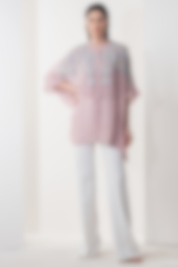 Lilac Embellished Kaftan Top With Inner by Namrata Joshipura at Pernia's Pop Up Shop