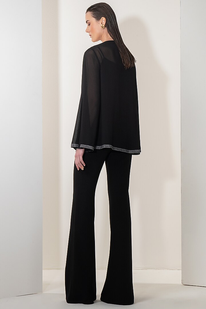 Black Embellished Top With Inner by Namrata Joshipura at Pernia's Pop Up Shop