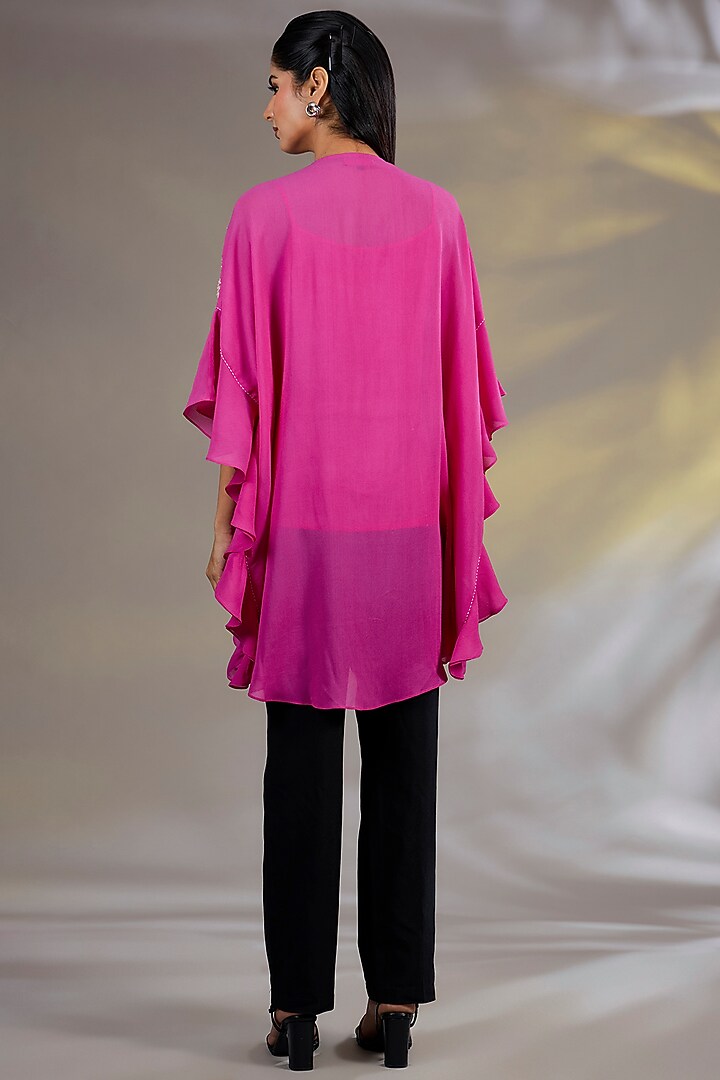 Pink Georgette Tunic With Slip by Namrata Joshipura at Pernia's Pop Up Shop