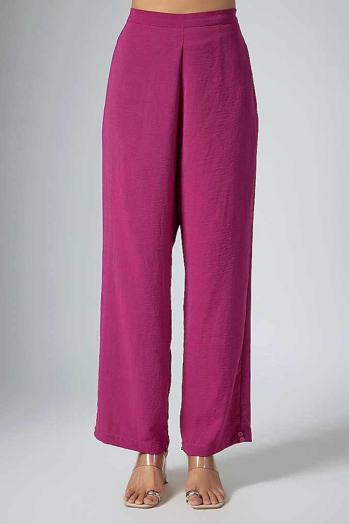 Magenta Amazon Fabric Co-Ord Set by Namrata Joshipura at Pernia's Pop Up Shop