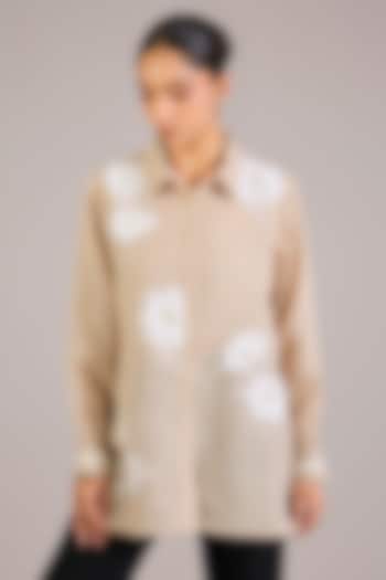 Mint Green Linen Shirt by Namrata Joshipura at Pernia's Pop Up Shop