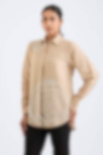 Sand Modal Linen Shirt by Namrata Joshipura at Pernia's Pop Up Shop