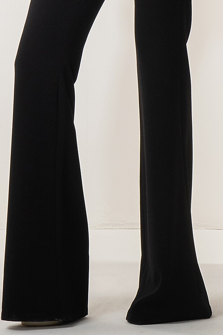 Black Layered Embellished Top by Namrata Joshipura at Pernia's Pop Up Shop