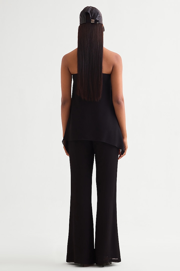 Black Georgette Co-Ord Set by Namrata Joshipura at Pernia's Pop Up Shop