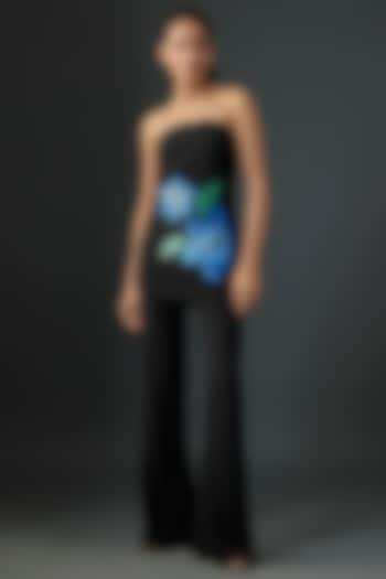 Black lame Jersey Co-Ord Set by Namrata Joshipura at Pernia's Pop Up Shop