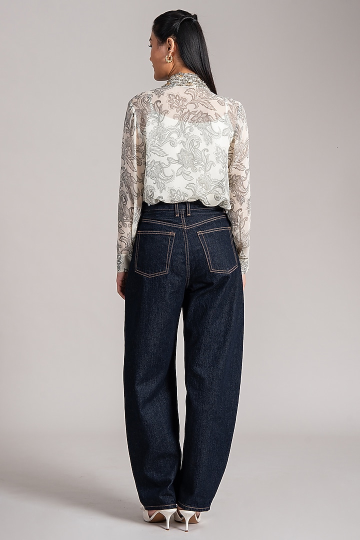 Ivory Georgette Top by Namrata Joshipura at Pernia's Pop Up Shop