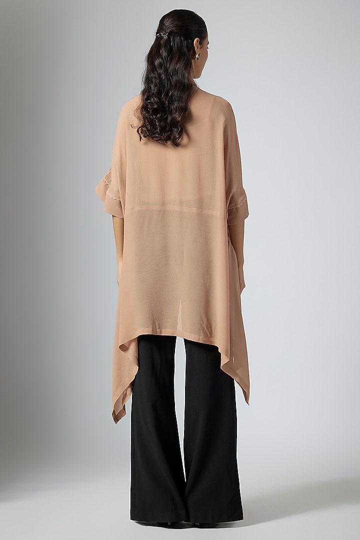 Mocha Brown Cupro Satin Cocktail Dress by Namrata Joshipura at Pernia's Pop Up Shop
