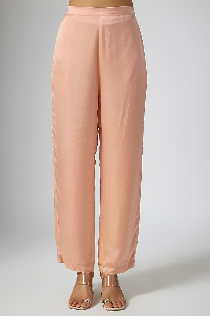 Blush Pink Chanderi Co-Ord Set by Namrata Joshipura at Pernia's Pop Up Shop