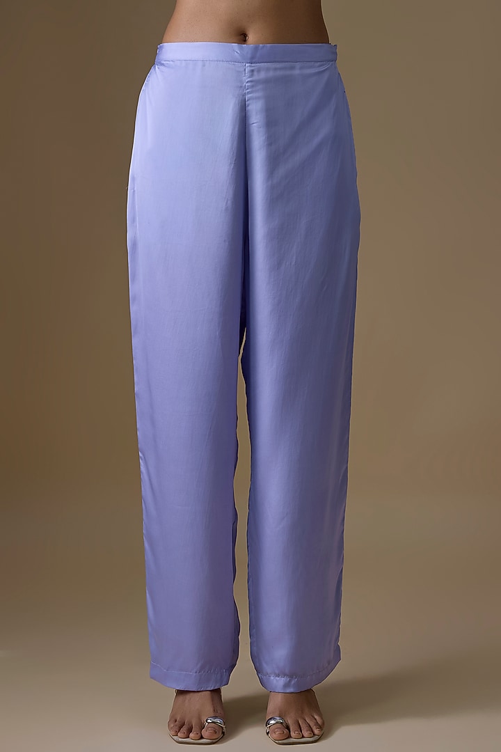Lavender Satin Co-Ord Set by Namrata Joshipura at Pernia's Pop Up Shop