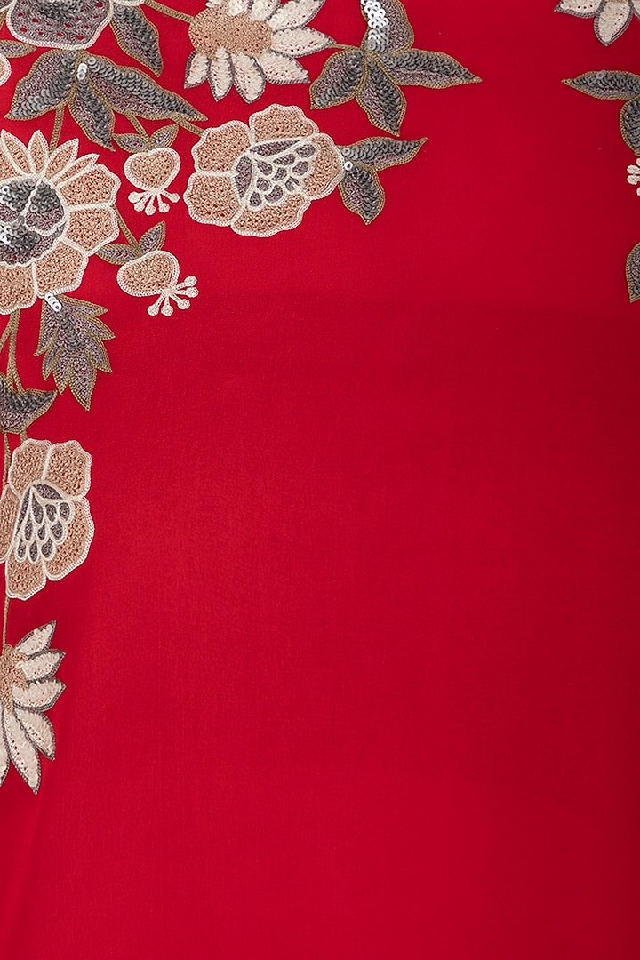 Red Embroidered Top by Namrata Joshipura at Pernia's Pop Up Shop
