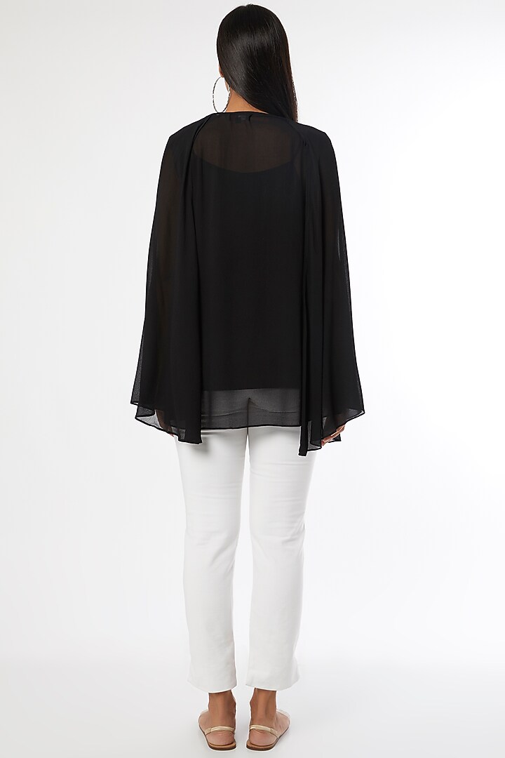 Black Embellished Top by Namrata Joshipura at Pernia's Pop Up Shop