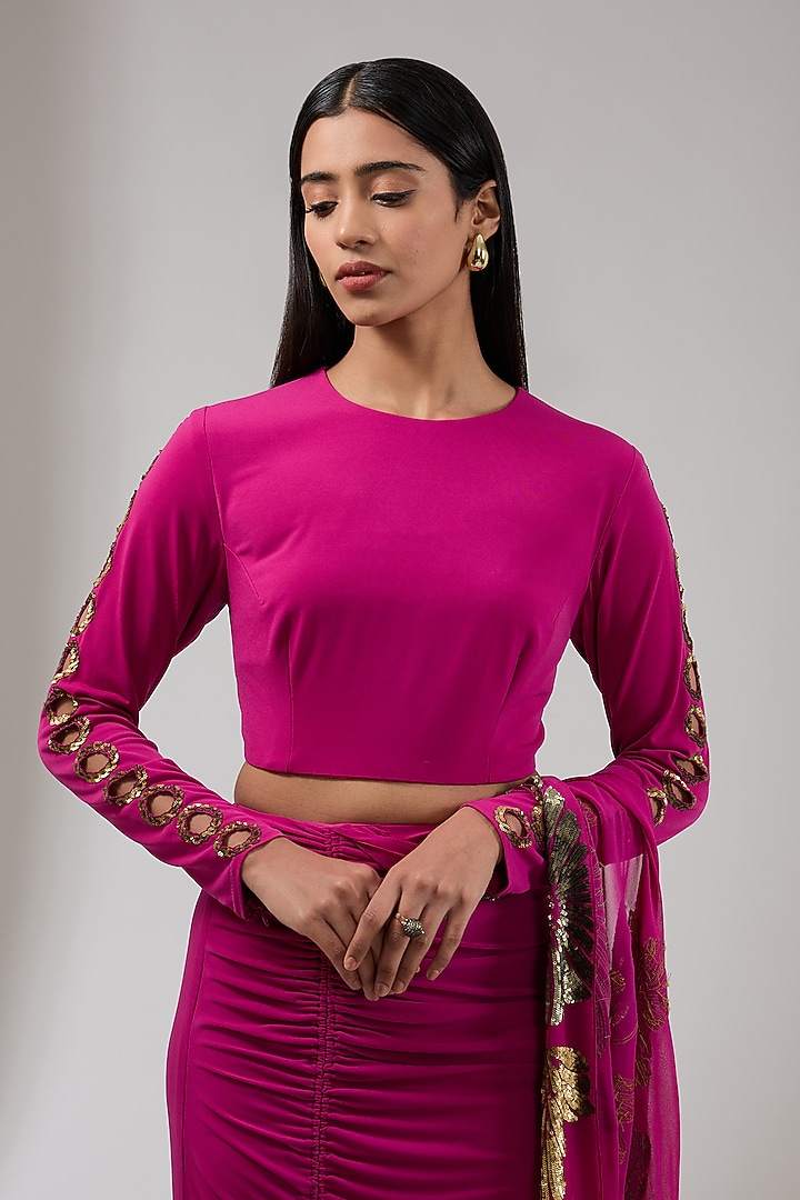 Ruby Rush Jersey Skirt Set by Namrata Joshipura at Pernia's Pop Up Shop