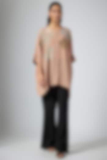 Mocha Brown Amazon Fabric Tunic by Namrata Joshipura at Pernia's Pop Up Shop