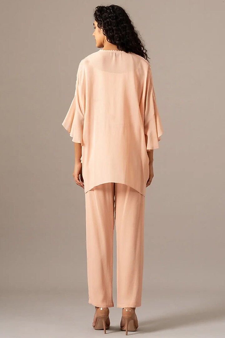 Blush Georgette Co-Ord Set by Namrata Joshipura at Pernia's Pop Up Shop