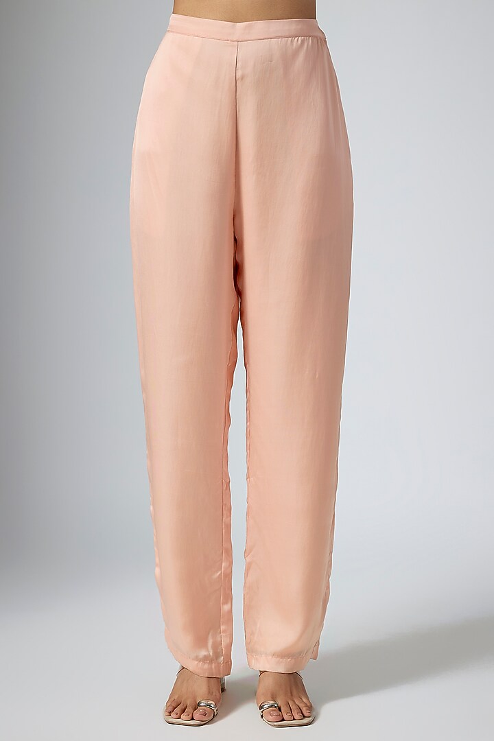 Blush Pink Cupro Kaftan Set by Namrata Joshipura at Pernia's Pop Up Shop