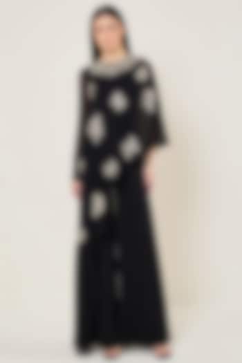 Black Viscose Georgette Flap Jumpsuit by Namrata Joshipura at Pernia's Pop Up Shop