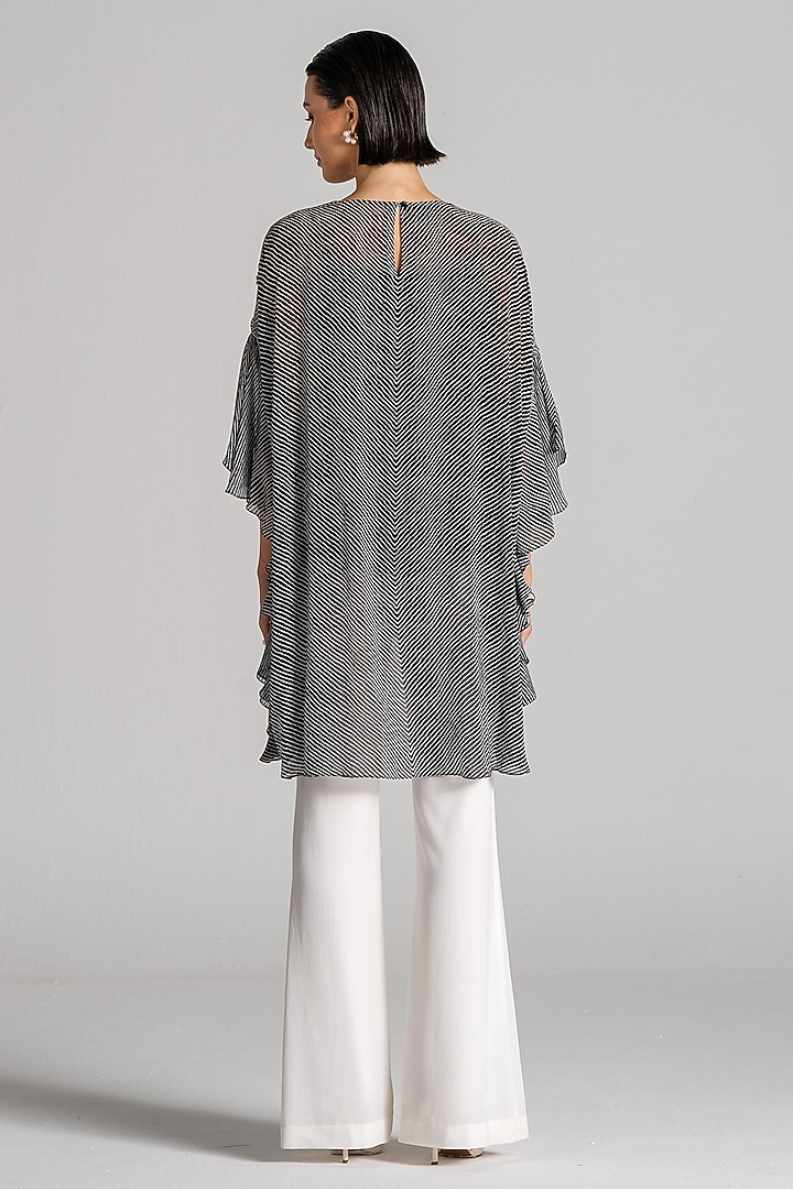 Black Georgette Tunic by Namrata Joshipura at Pernia's Pop Up Shop