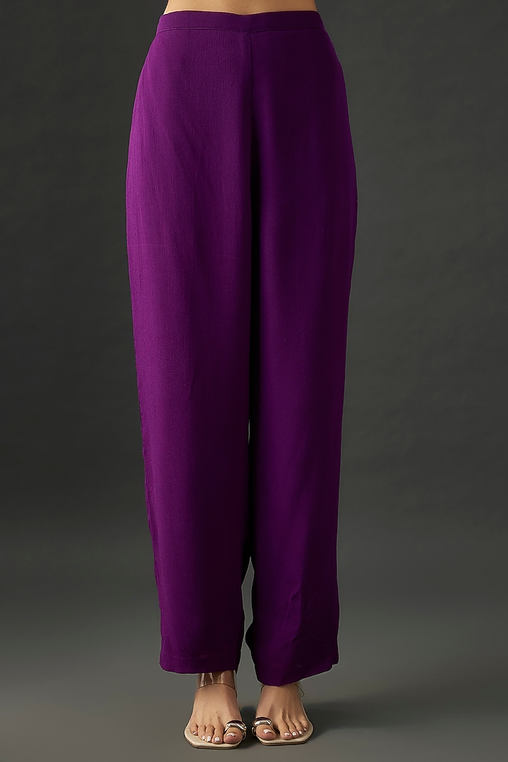 Purple Georgette Kaftan Set by Namrata Joshipura at Pernia's Pop Up Shop