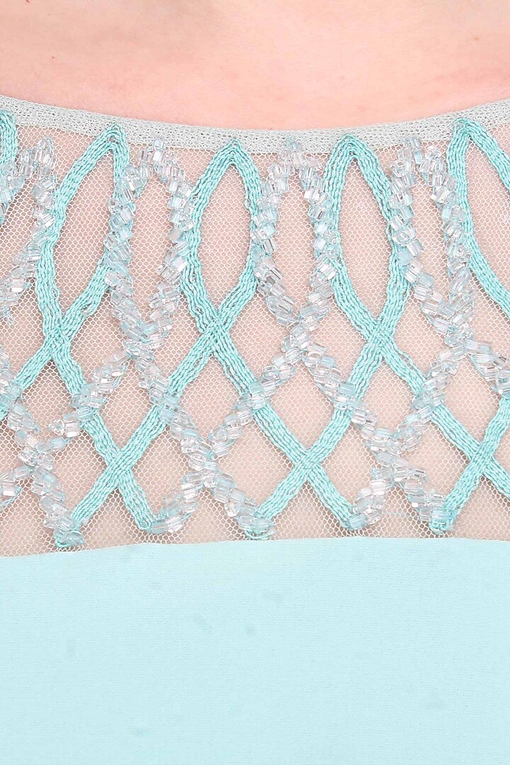 Aqua persia shift dress available only at Pernia's Pop Up Shop.