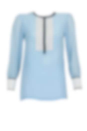 Sky blue speed yoke top available only at Pernia's Pop-Up Shop.