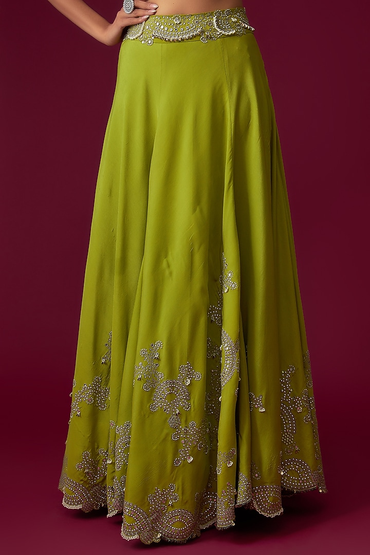 Pista Georgette Embroidered Cape Set by Nupur Kanoi at Pernia's Pop Up Shop