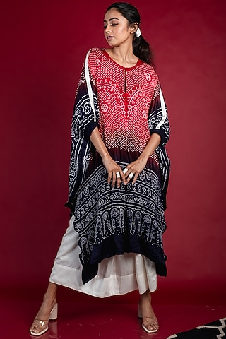 Off-White Silk Skirt Set by Nupur Kanoi