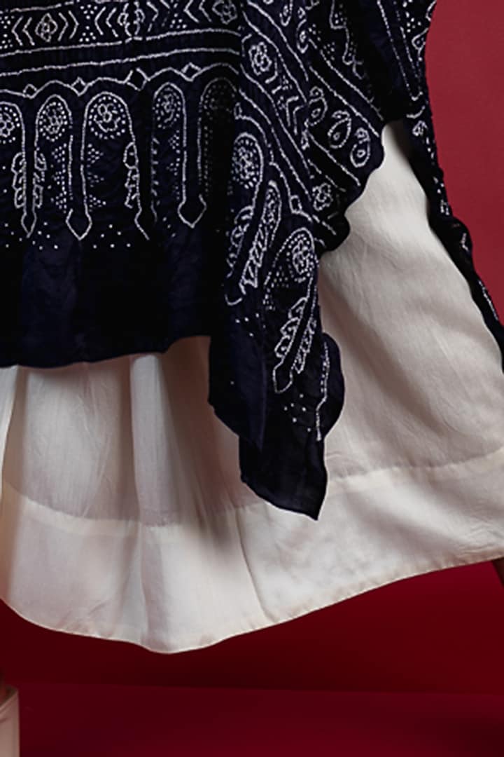 Off-White Silk Skirt Set by Nupur Kanoi at Pernia's Pop Up Shop