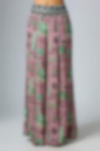 Old Rose Crepe Printed Co-Ord Set by Nupur Kanoi at Pernia's Pop Up Shop