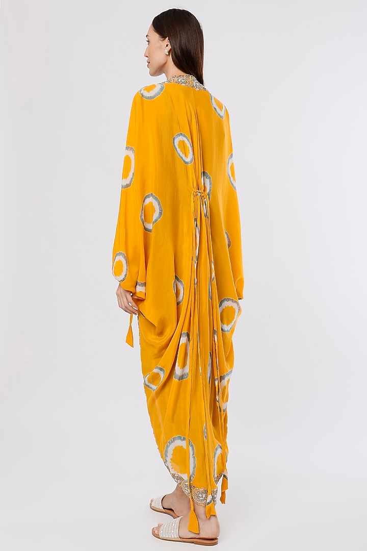 Grey & Mustard Printed Jumpsuit by Nupur Kanoi at Pernia's Pop Up Shop