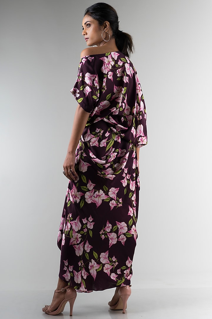 Purple Printed Skirt Set by Nupur Kanoi at Pernia's Pop Up Shop