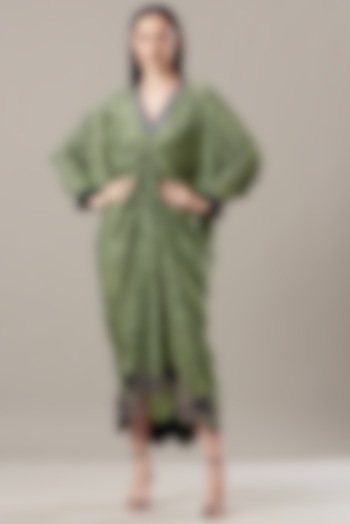 Jade Green Printed Dress by Nupur Kanoi