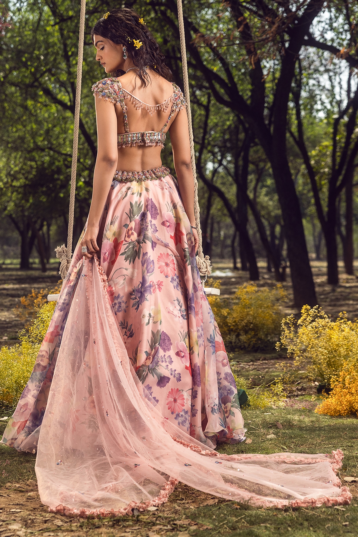 Buy Floral Print Lehenga Choli Online at Best Price | Kreeva