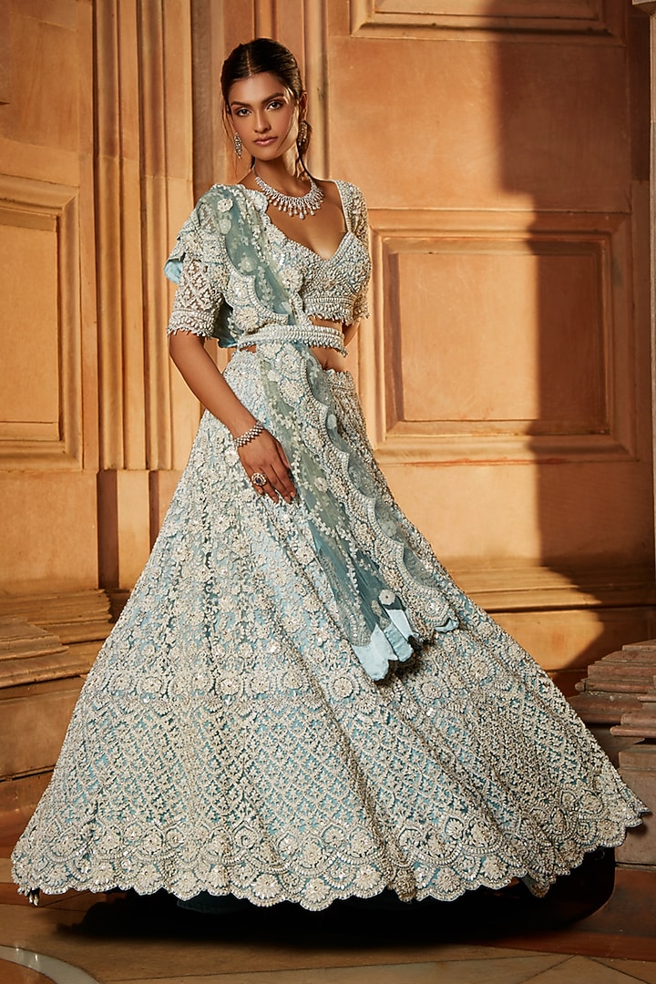 sachin and babi light blue dress Long Dress