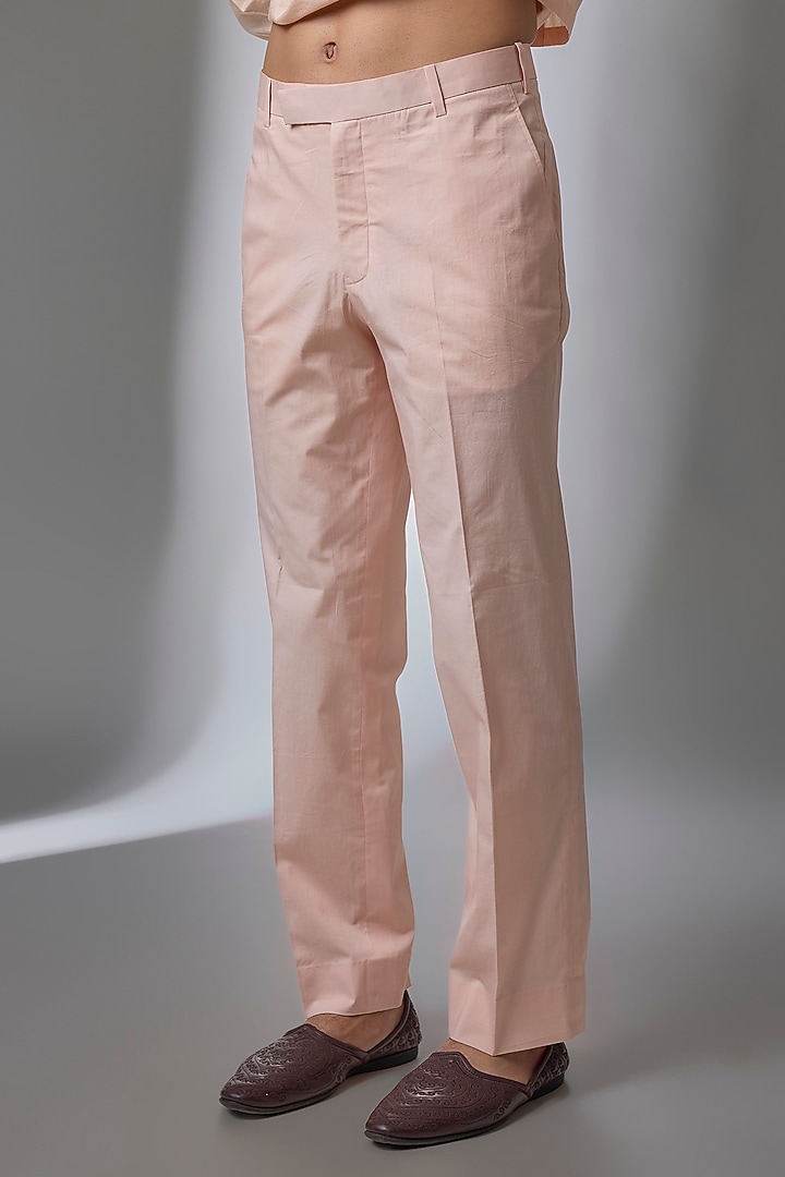 Peach Silk Embroidered Groom Sherwani Set by NITIKA GUJRAL MEN at Pernia's Pop Up Shop