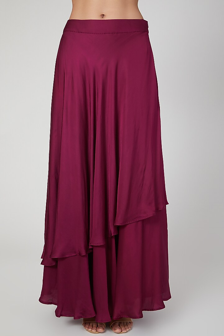 Cherry Embroidered Skirt Set by Nayna Kapoor at Pernia's Pop Up Shop