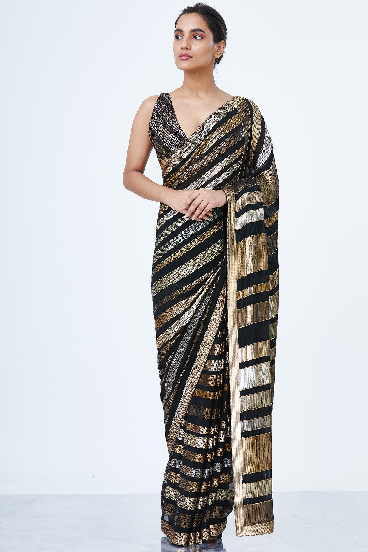 Buy Mul Black Sarees For Office Women