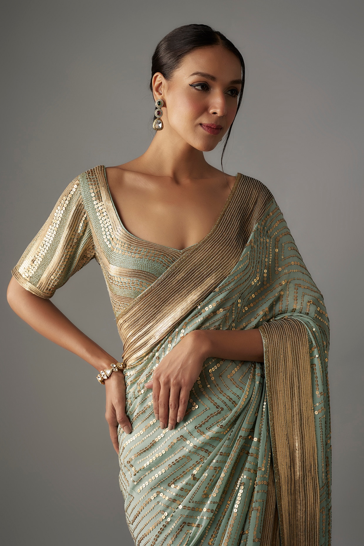 Wear Sequin Sarees for Your Wedding Parties to Create Magic! – Suvidha  Fashion