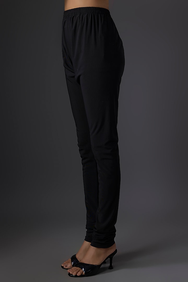 Black Chiffon Sequins Embroidered Kurta Set by Nakul Sen at Pernia's Pop Up Shop
