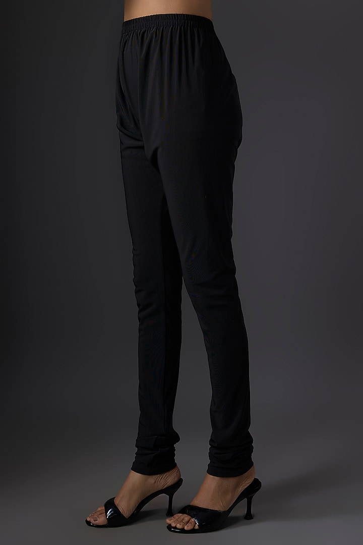 Black Chiffon Sequins Embroidered Kurta Set by Nakul Sen at Pernia's Pop Up Shop
