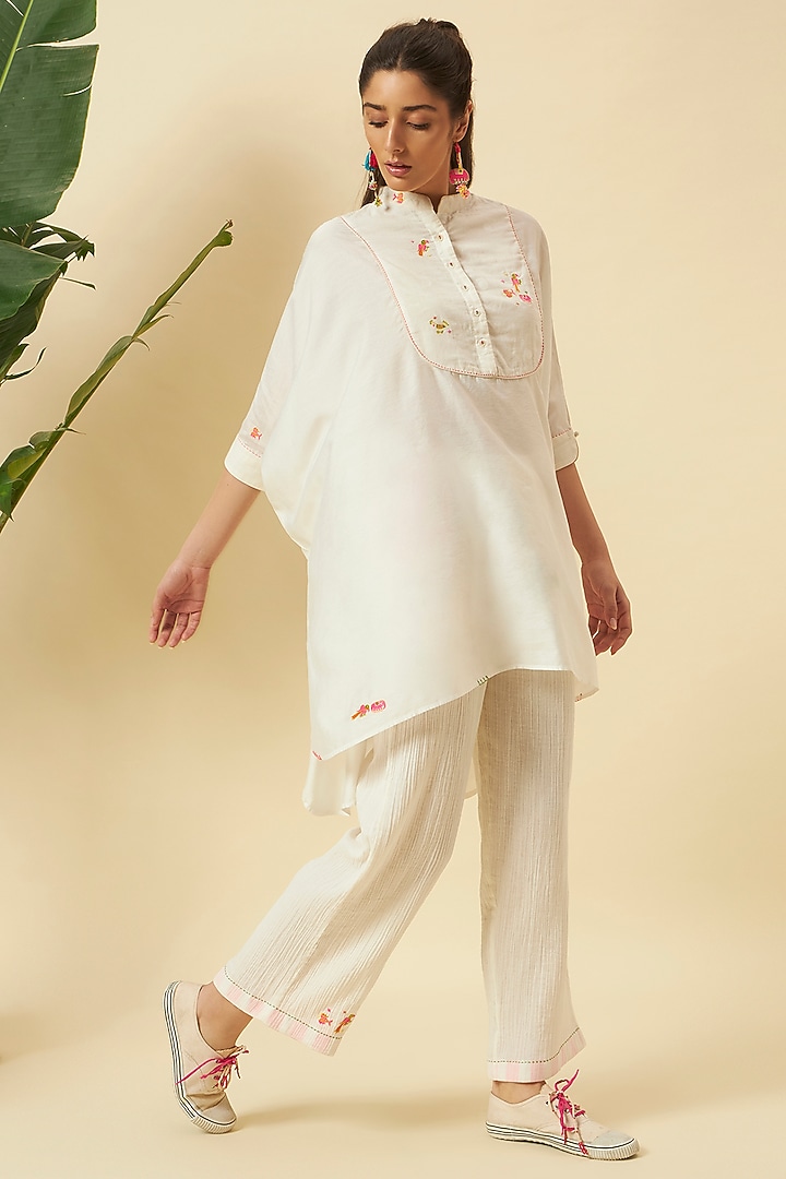 Ivory Cotton Co-Ord Set by Nikasha at Pernia's Pop Up Shop