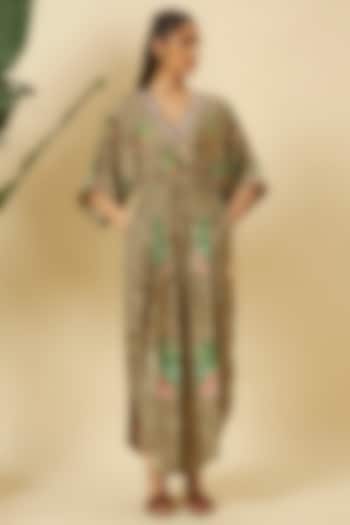 Multi-Colored Seersucker Leopard Printed Jumpsuit by Nikasha at Pernia's Pop Up Shop