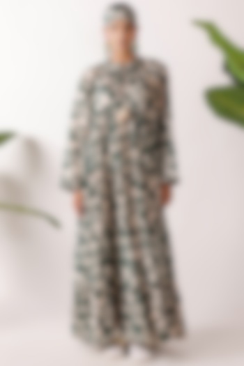 Multi-Colored Cotton Maxi Vacation Dress by Nikasha at Pernia's Pop Up Shop