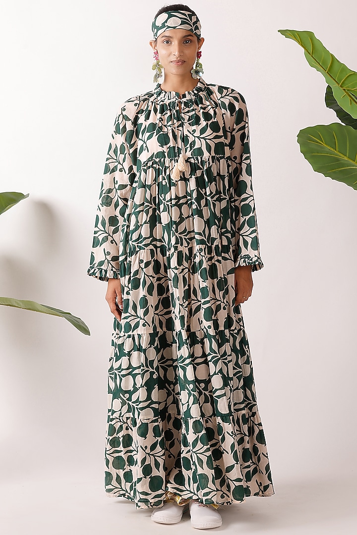 Multi-Colored Cotton Maxi Vacation Dress by Nikasha at Pernia's Pop Up Shop